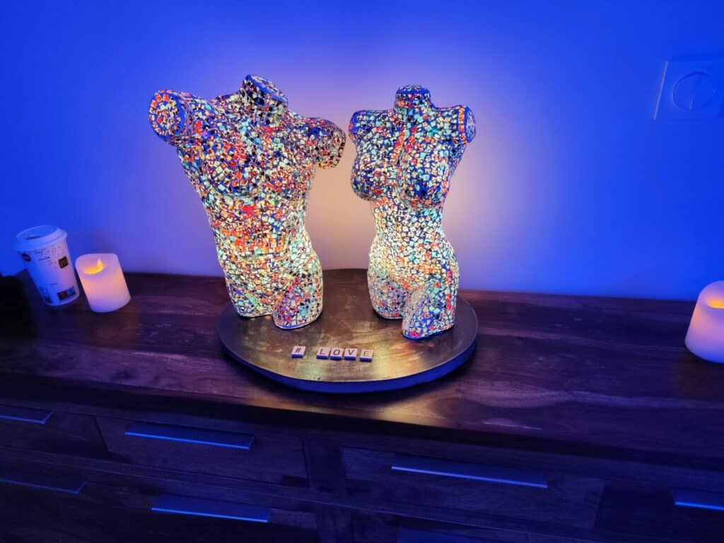 love room buste lampe